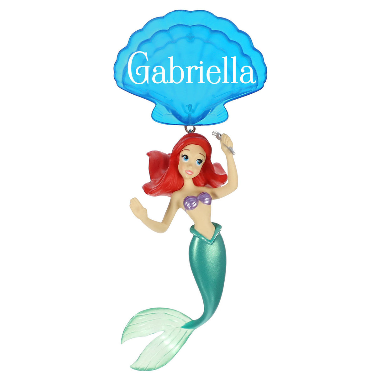 Disney The Little Mermaid Ariel Personalized Ornament, Custom Text