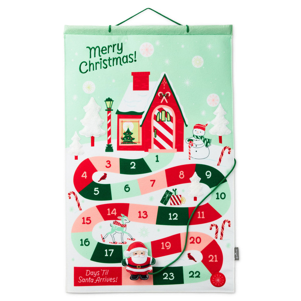 Santa Countdown Calendar With Light and Sound