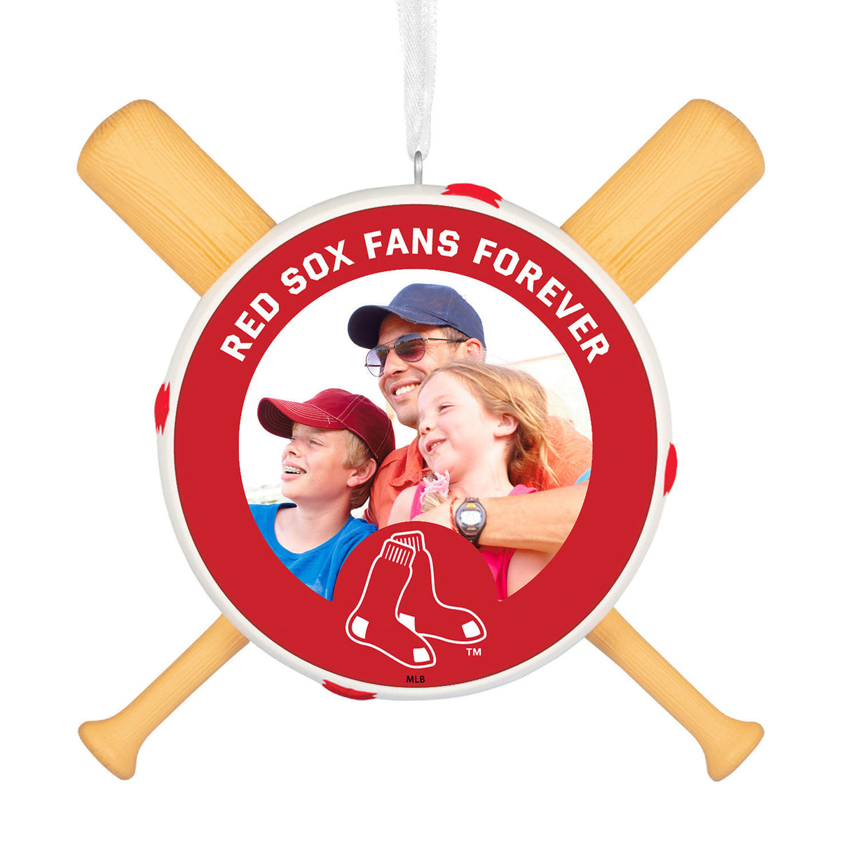 MLB Boston Red Sox™ Baseball Personalized Ornament, Custom Photo and Text
