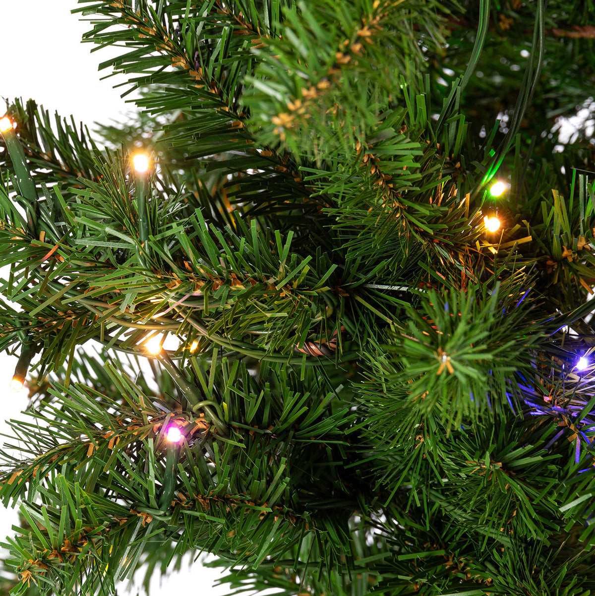 5 ft Pre-Lit Alpine Christmas Tree with 200 Color-Changing LED Lights and 317 Tips