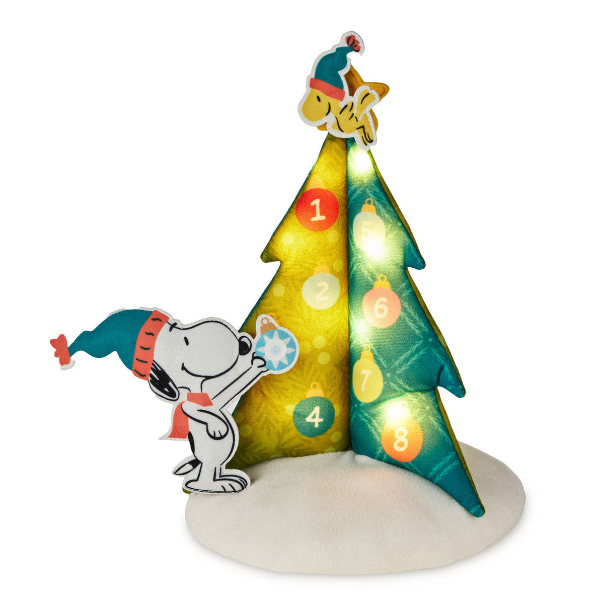 Peanuts® Christmas Tree Countdown Calendar With Light and Sound