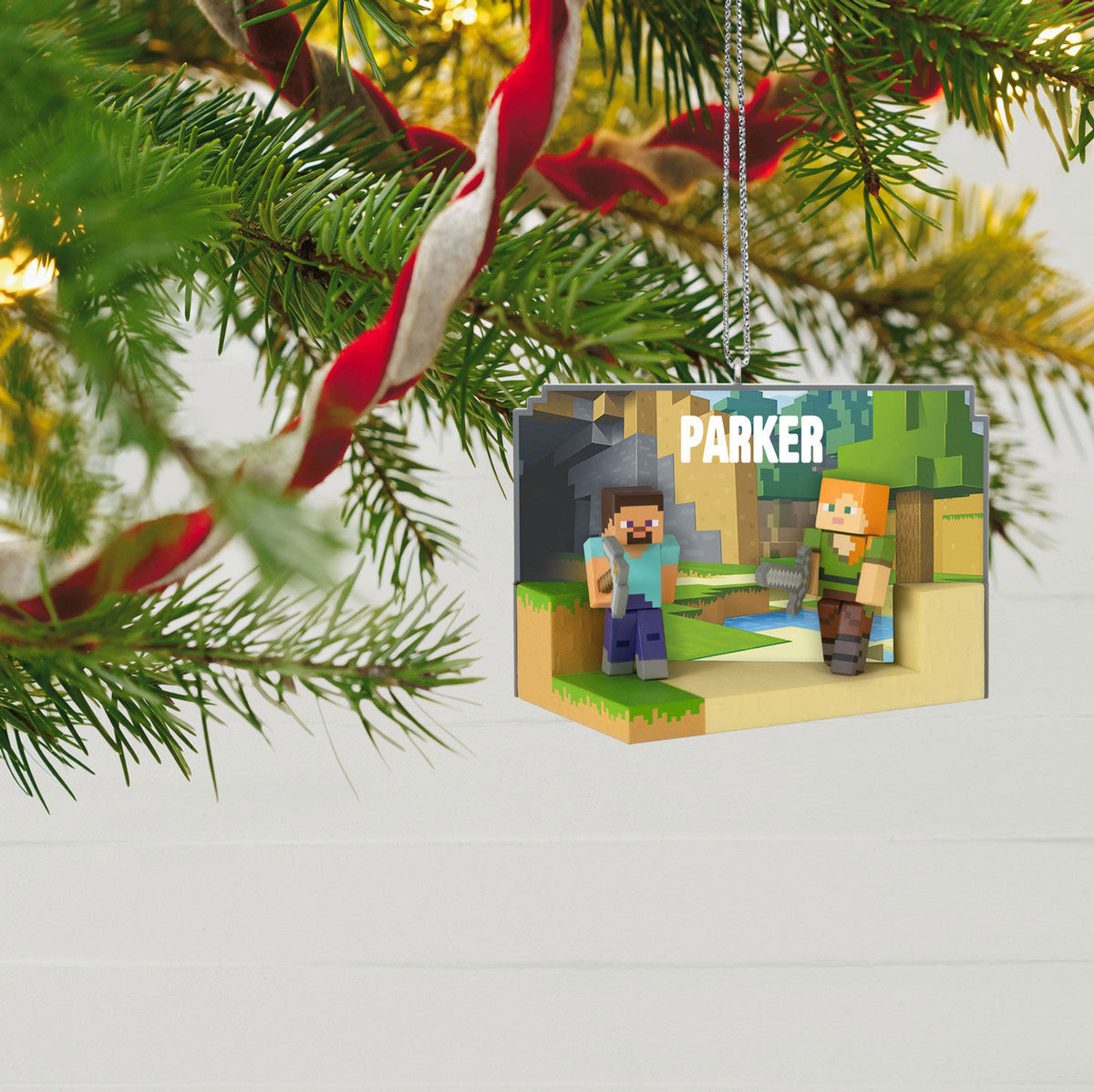 Minecraft My World Personalized Ornament, Custom Text