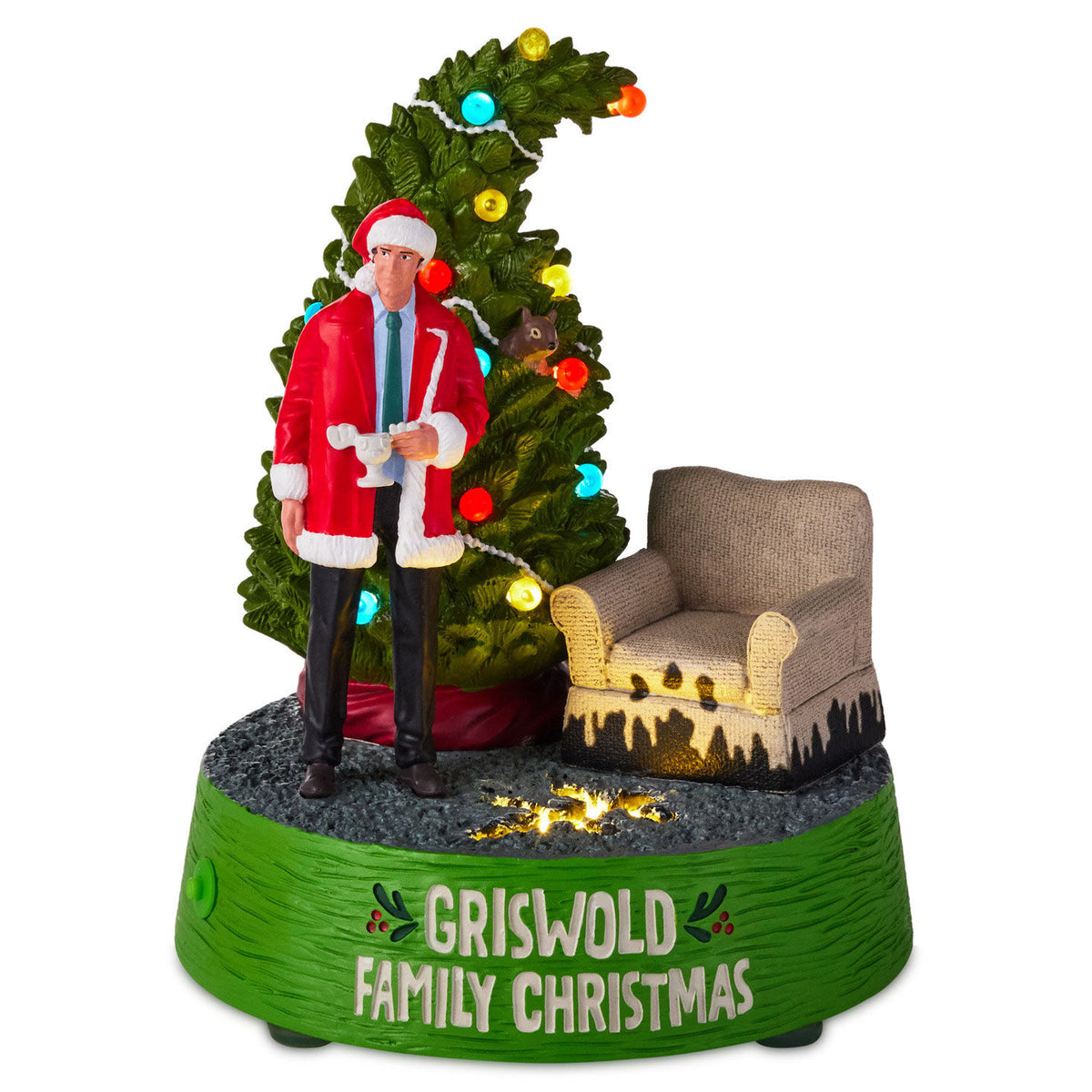 National Lampoon's Christmas Vacation™ Griswold Family Christmas Figurine With Light and Sound, 7.75" H