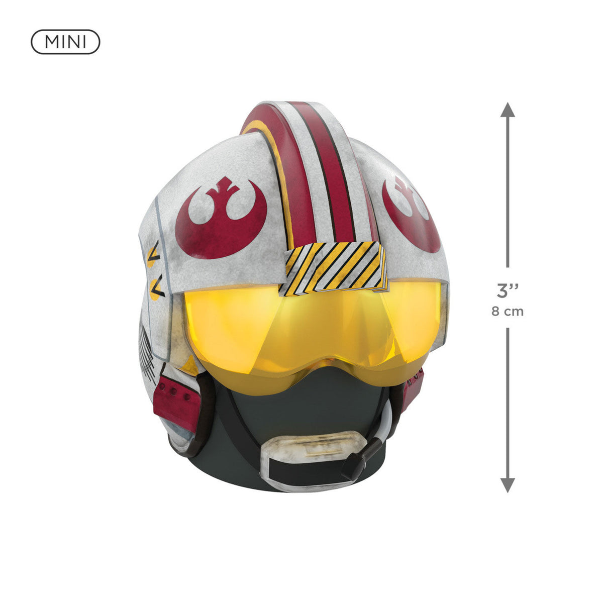 Mini Star Wars™ Red Five Rebel Pilot ShowToppers Musical Tree Topper With Light, 3"