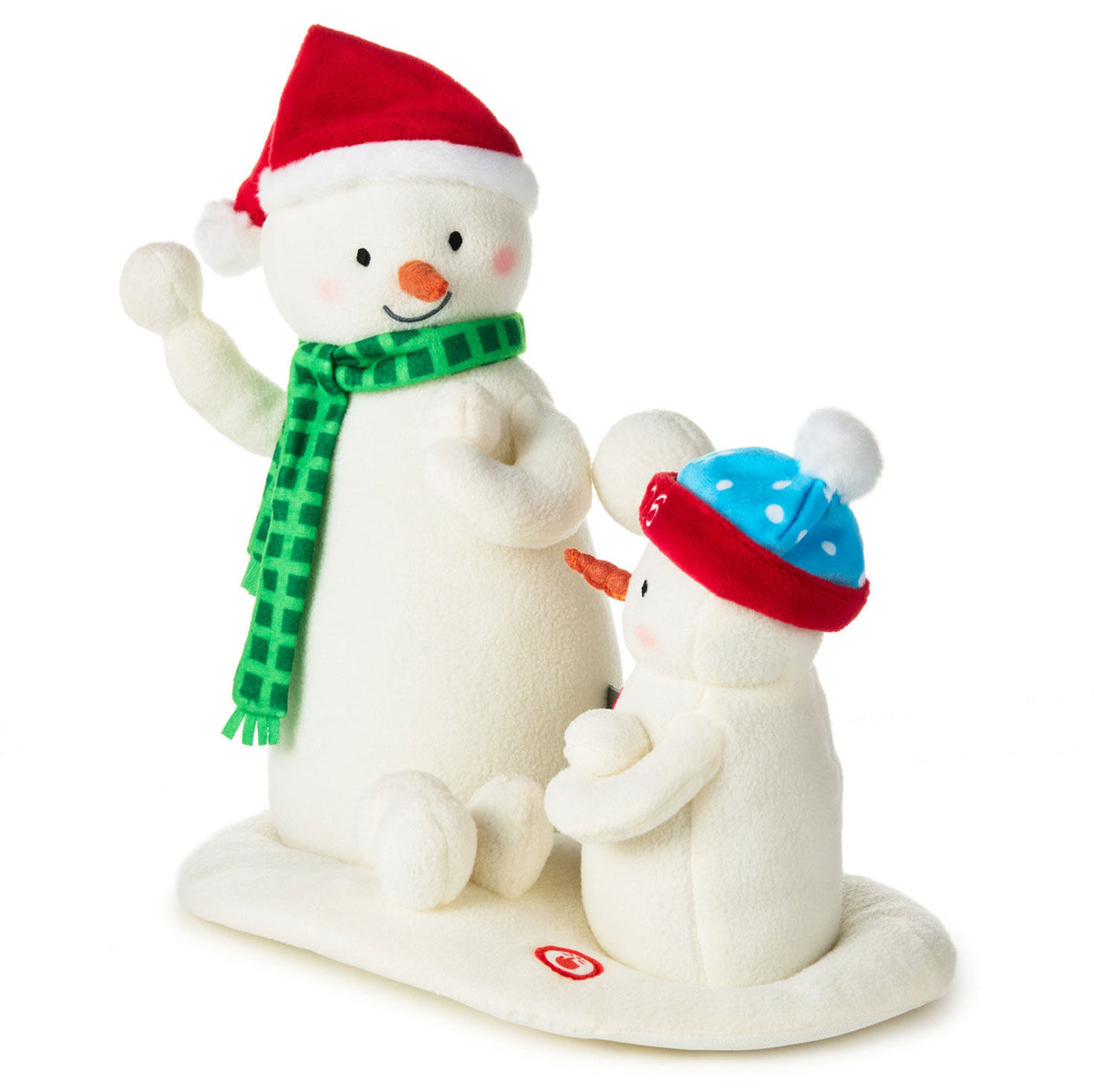 Snowball Fight! Musical Snowmen Plush With Motion, 10"