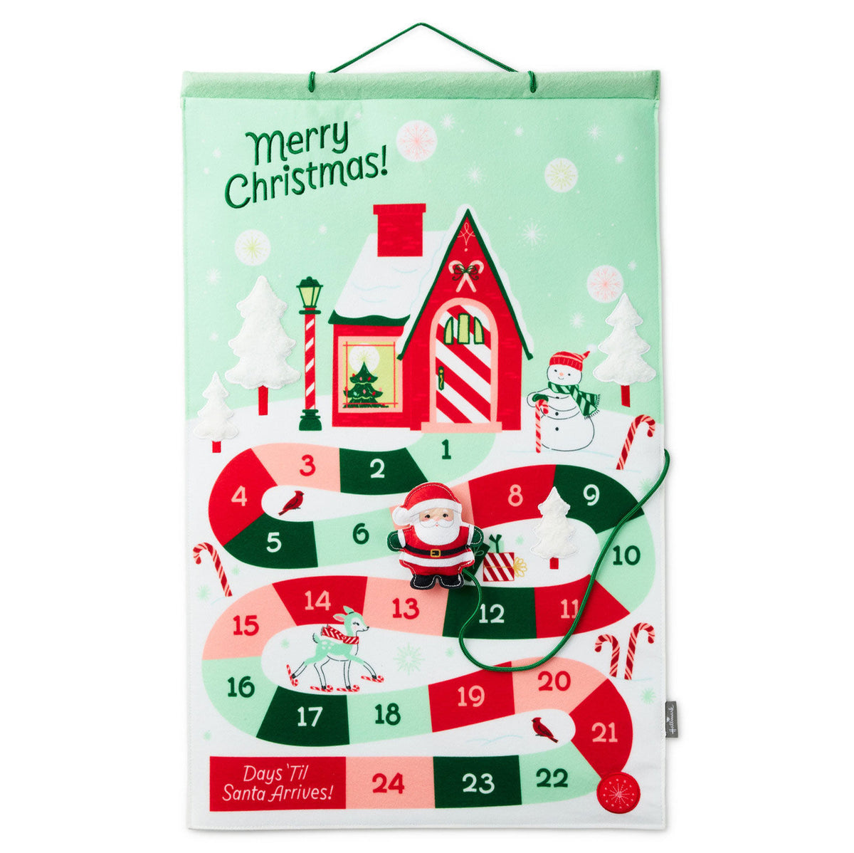 Santa Countdown Calendar With Light and Sound