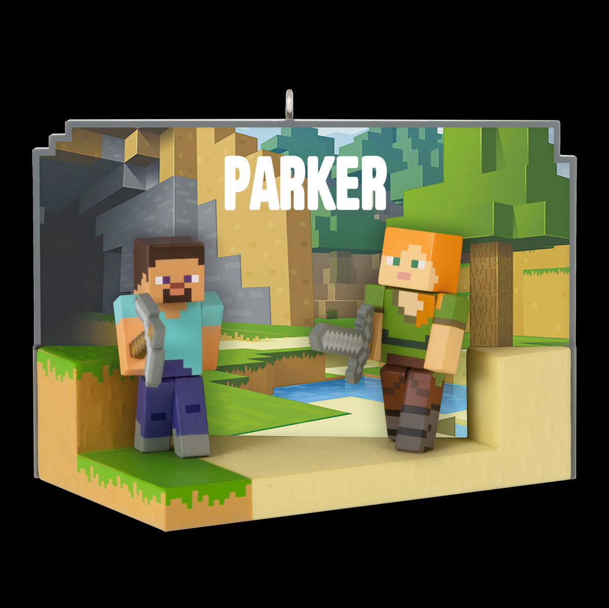 Minecraft My World Personalized Ornament, Custom Text