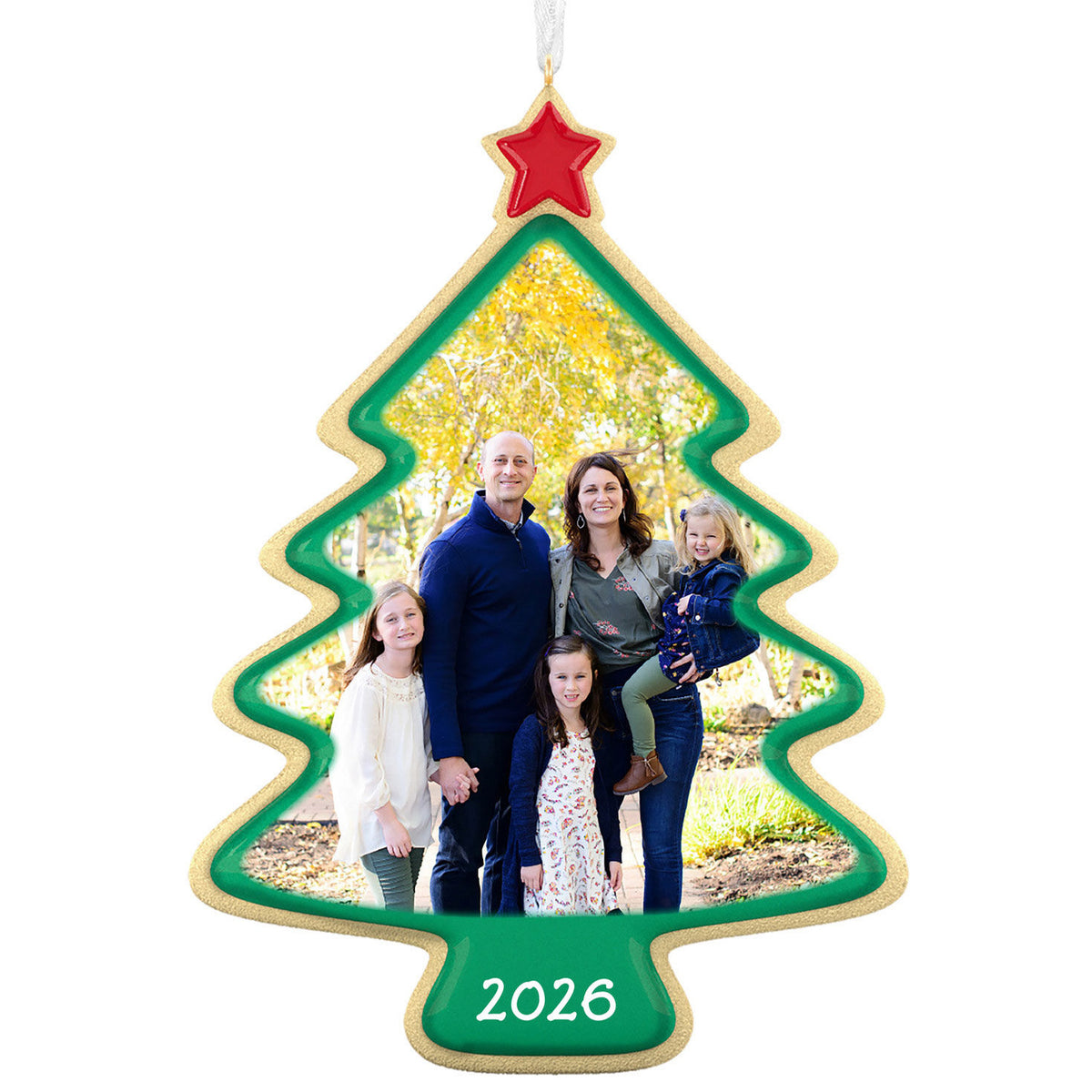 Sweet Memories Sugar Cookie Tree Personalized Ornament, Custom Full Photo and Text