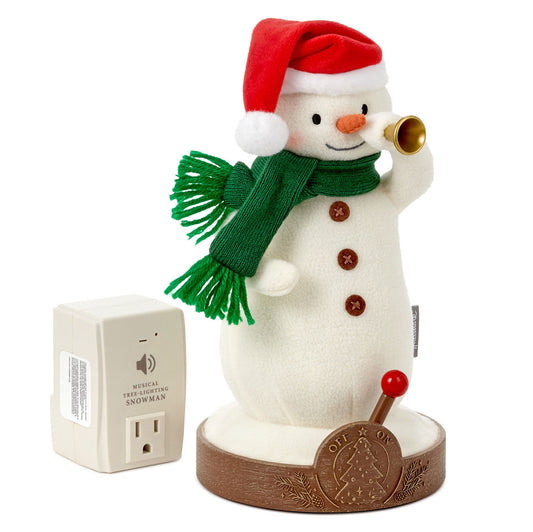 Musical Tree-Lighting Snowman Plush, 10.5"