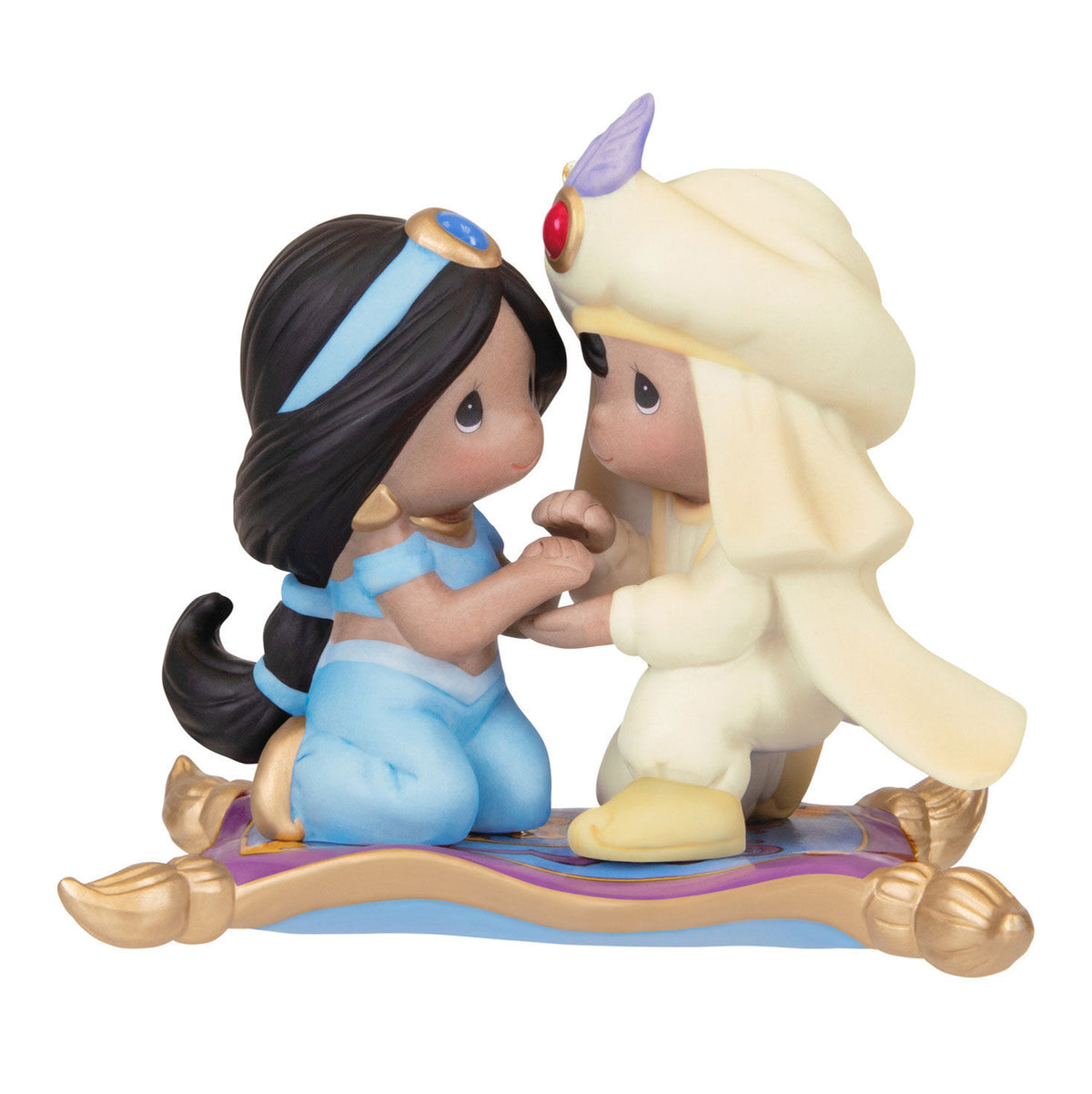 Disney Precious Moments Aladdin and Jasmine Porcelain Ornament
