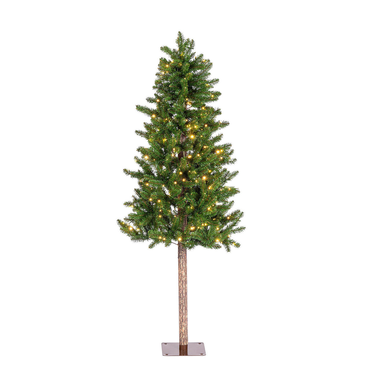 6 ft Pre-Lit Alpine Christmas Tree with 250 Color-Changing LED Lights and 439 Tips