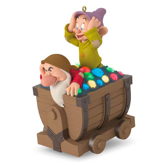 Disney Snow White and the Seven Dwarfs Off We Go! Musical Ornament With Light