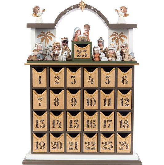 Precious Moments Nativity Advent Calendar With Mini Figurines and Storybook
