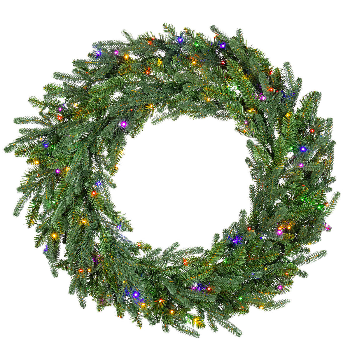 Natural Cut "Hallmark" Fir Wreath 36" 300 LED Lights