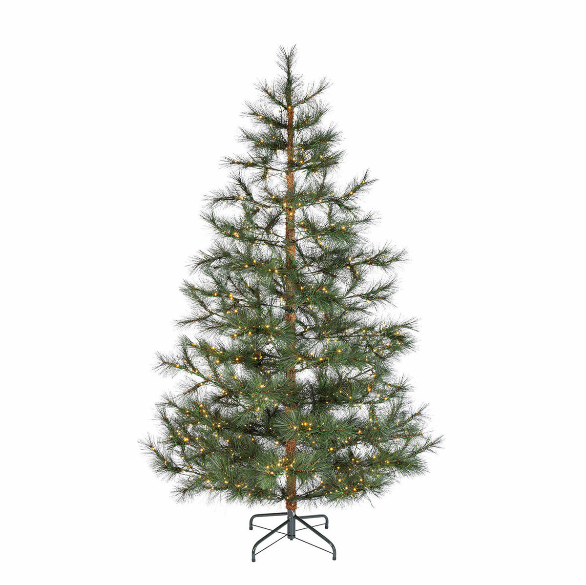 7.5 ft Pre-Lit Scandi Christmas Tree with 860 Warm White LED Lights and 342 Tips