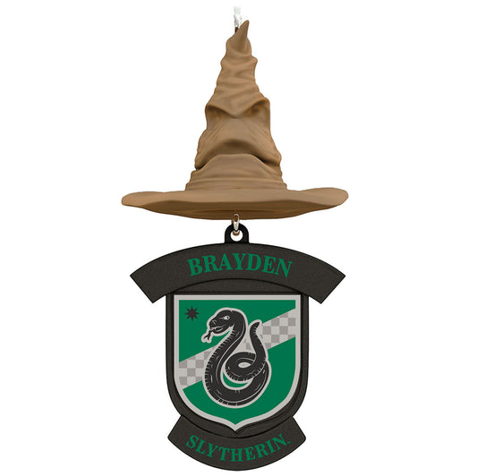 Harry Potter™ Sorting Hat Personalized Text Ornament, Slytherin™