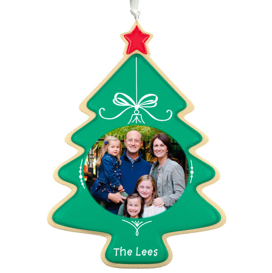 Sweet Memories Sugar Cookie Tree Personalized Ornament, Custom Oval Photo and Text