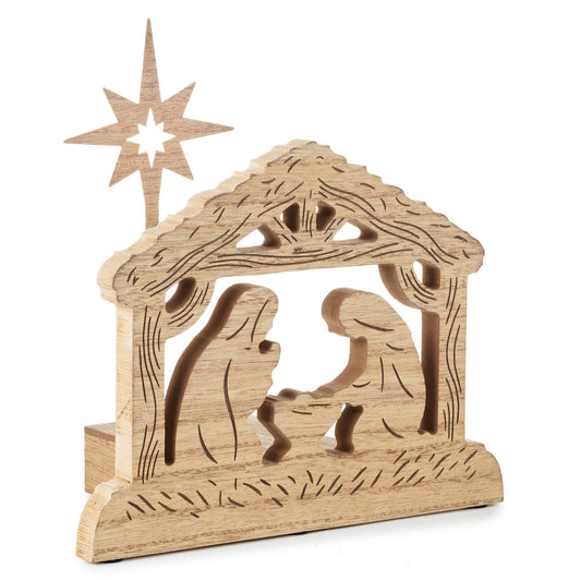 Nativity Shadowcaster Tabletop Decoration With Light