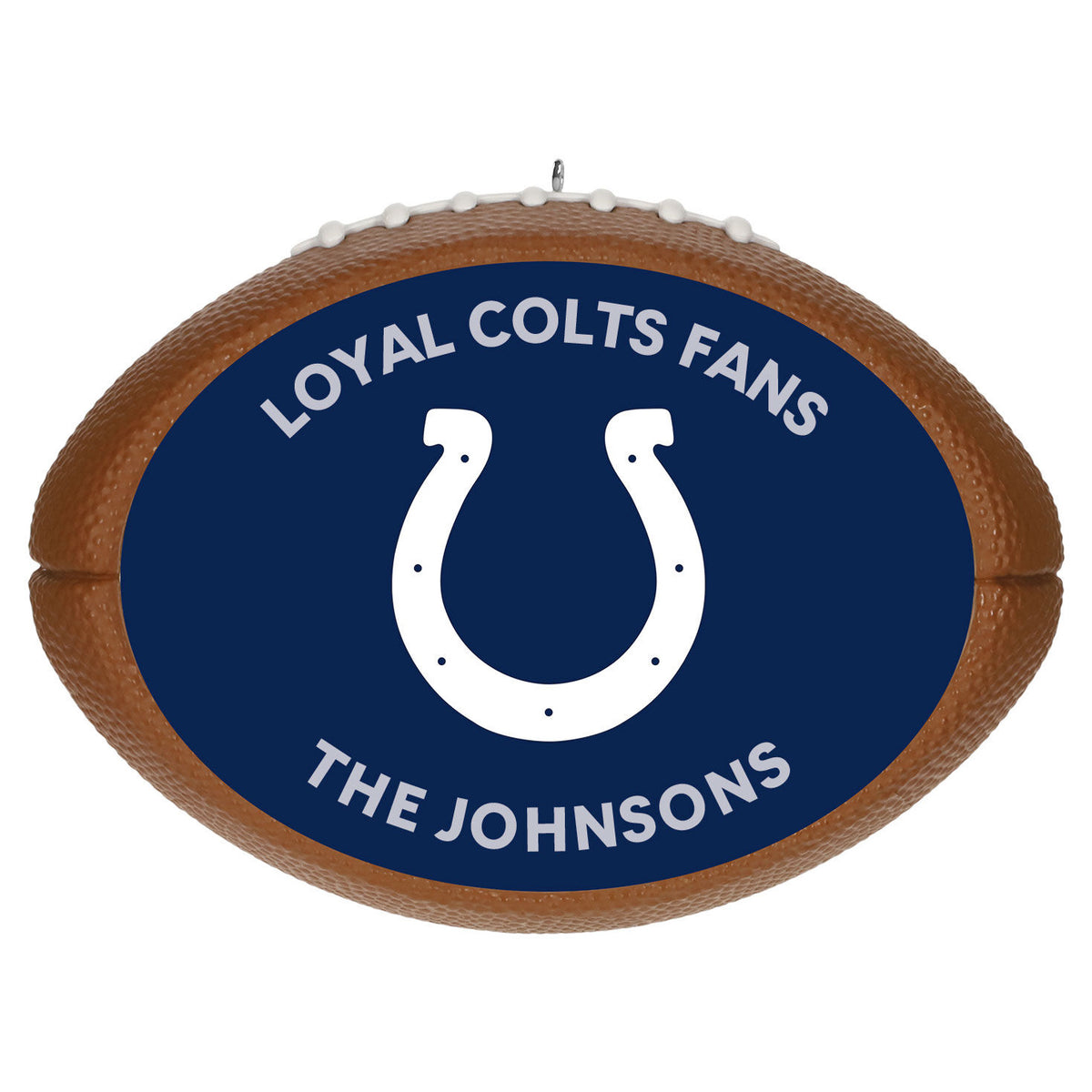 NFL Indianapolis Colts Football Personalized Ornament, Custom Text