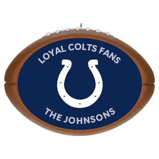 NFL Indianapolis Colts Football Personalized Ornament, Custom Text