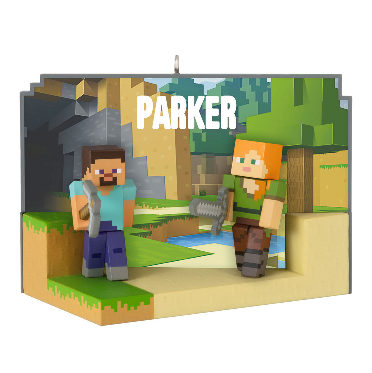 Minecraft My World Personalized Ornament, Custom Text