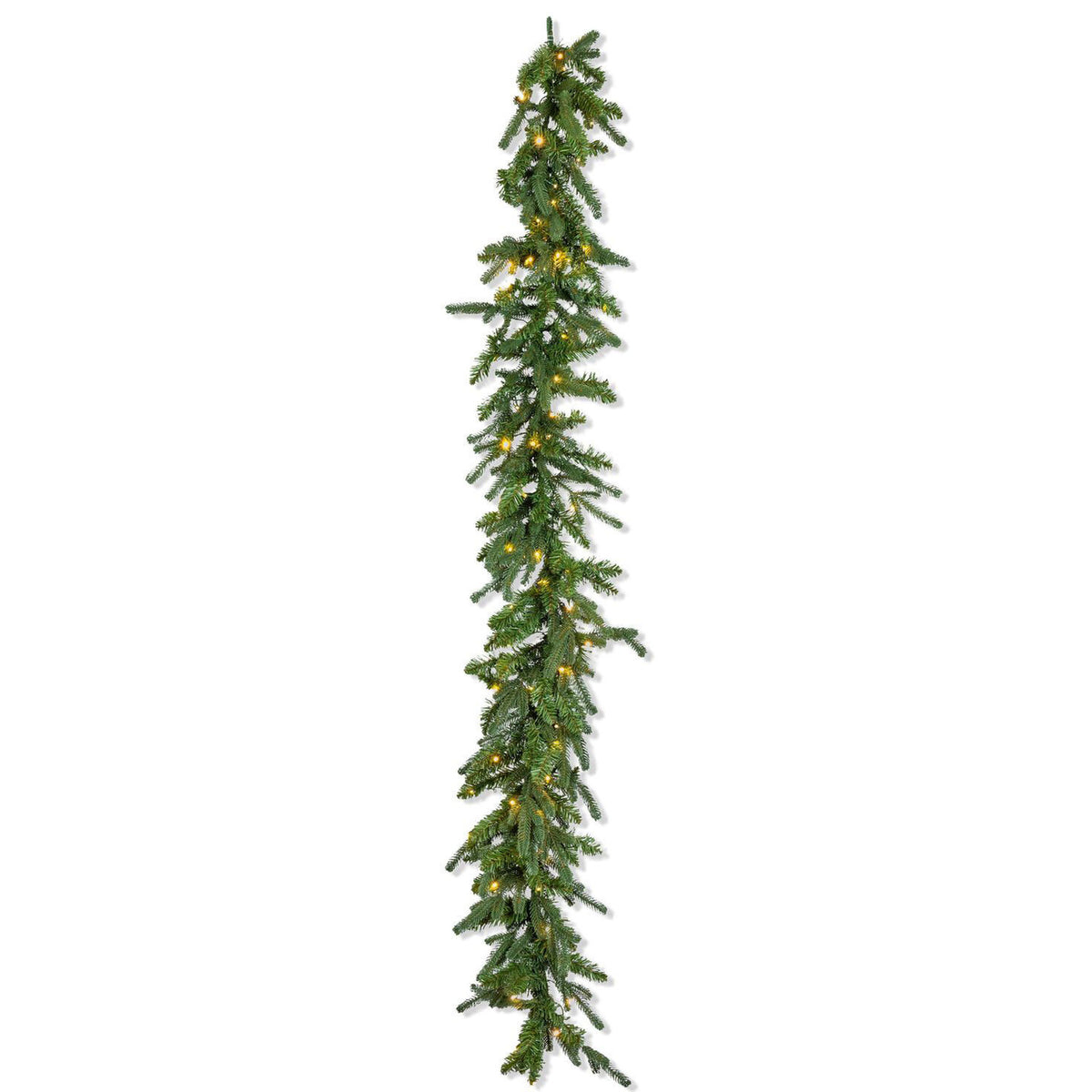 Natural Cut "Hallmark" Fir Garland 9' x 12" 200 LED Lights