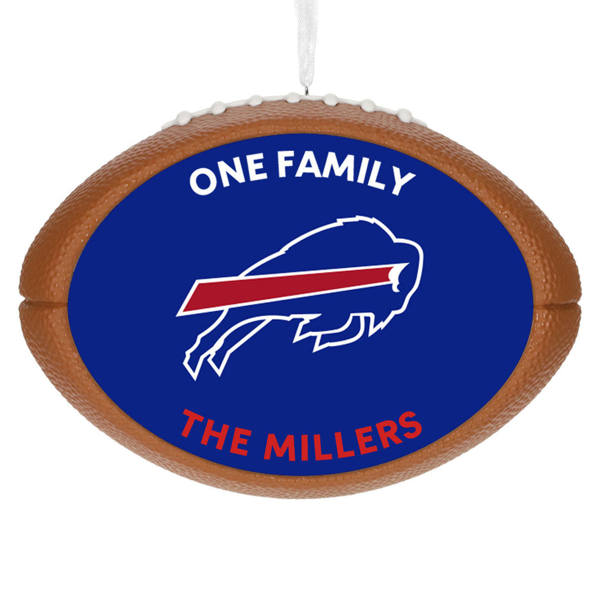 NFL Buffalo Bills Football Personalized Ornament, Custom Text