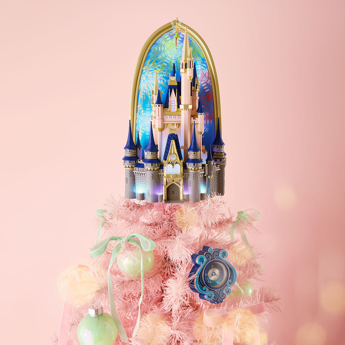 Walt Disney World Magic Kingdom Cinderella Castle Tree Topper With Light and Sound, 10.75"