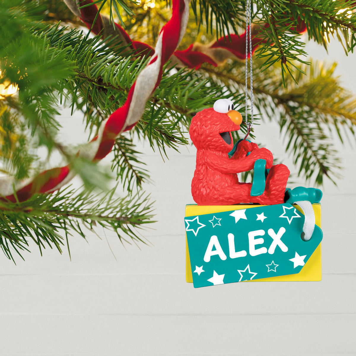Sesame Street® A Gift From Elmo Personalized Ornament, Custom Text
