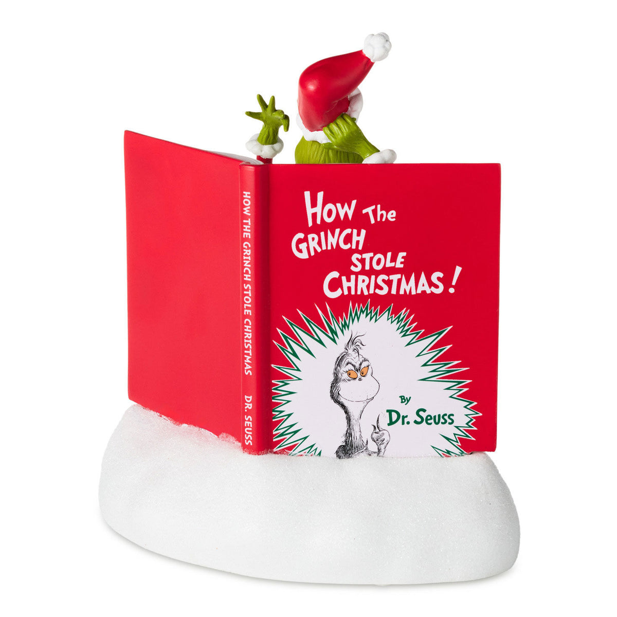 Dr. Seuss's How the Grinch Stole Christmas!™ Grinchy Trick Storybook Figurine With Sound, 7.5"