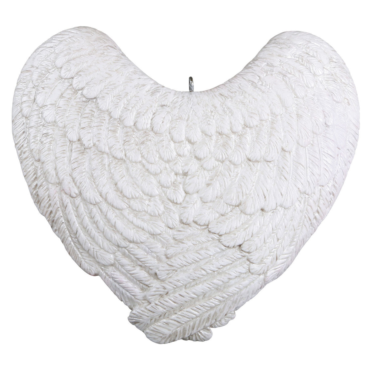 Forever Loved Memorial Heart and Angel Wings Personalized Ornament, Custom Photo