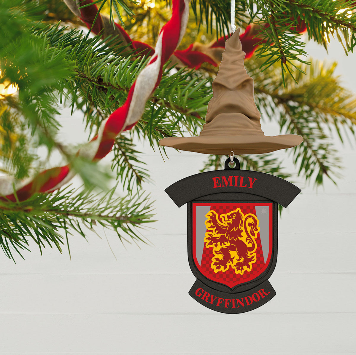 Harry Potter™ Sorting Hat Personalized Text Ornament, Gryffindor™