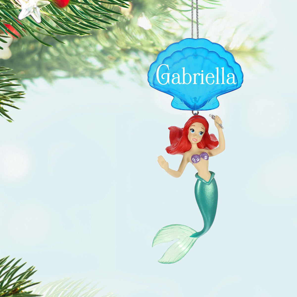 Disney The Little Mermaid Ariel Personalized Ornament, Custom Text
