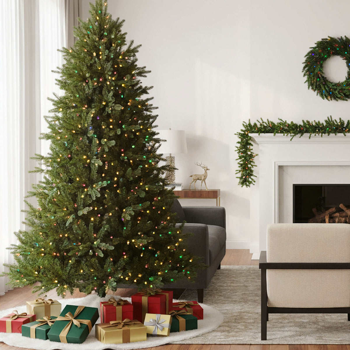 Natural Cut "Hallmark" Fir Tree 7.5' 1400 LED Lights