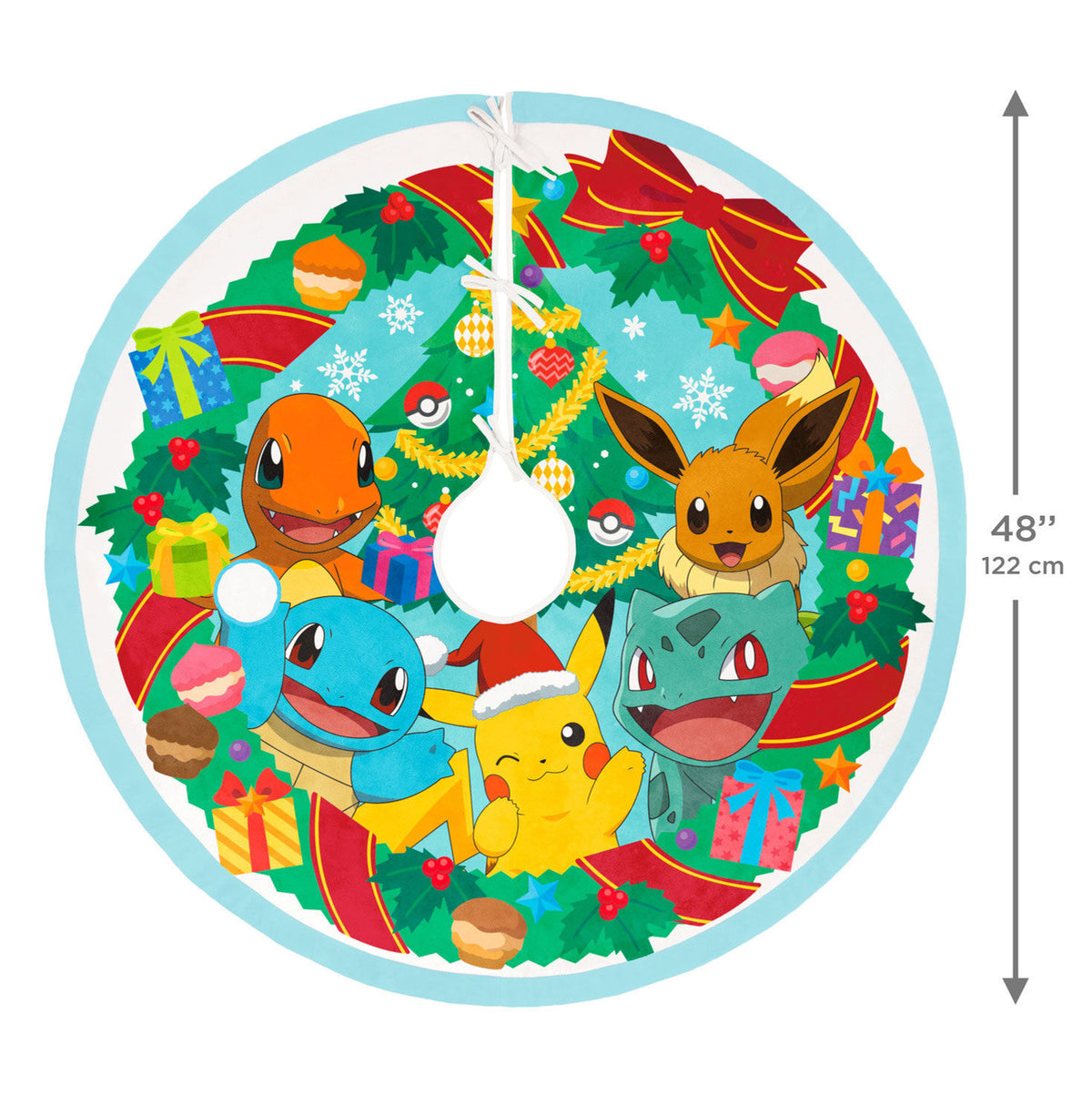 Pokémon Holiday Fabric Tree Skirt, 48"