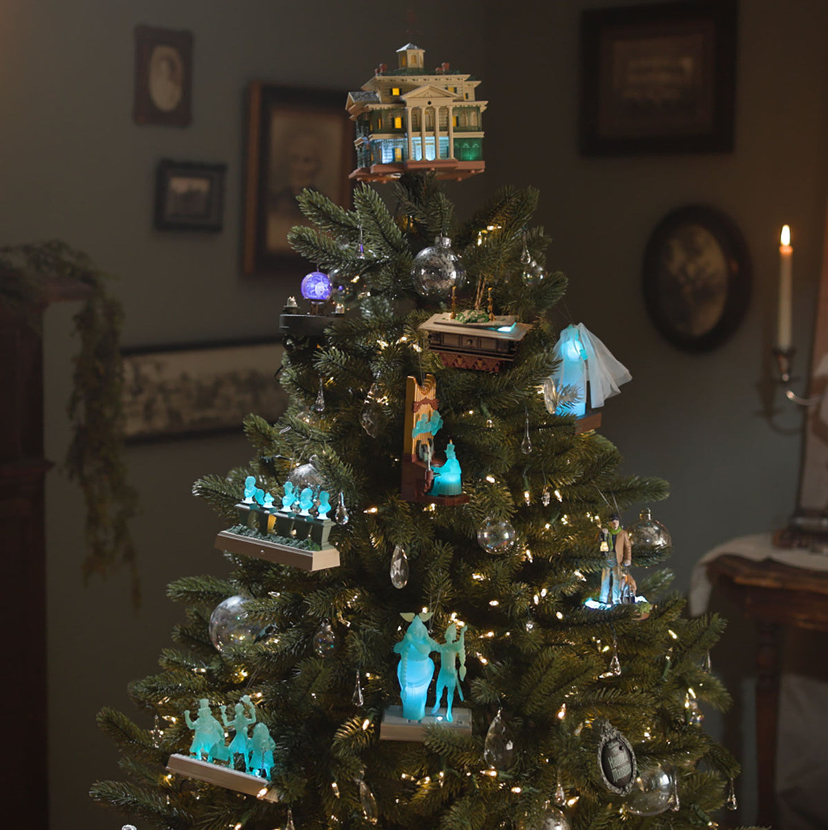 Disney The Haunted Mansion Collection The Coffin in the Conservatory Ornament With Light and Sound