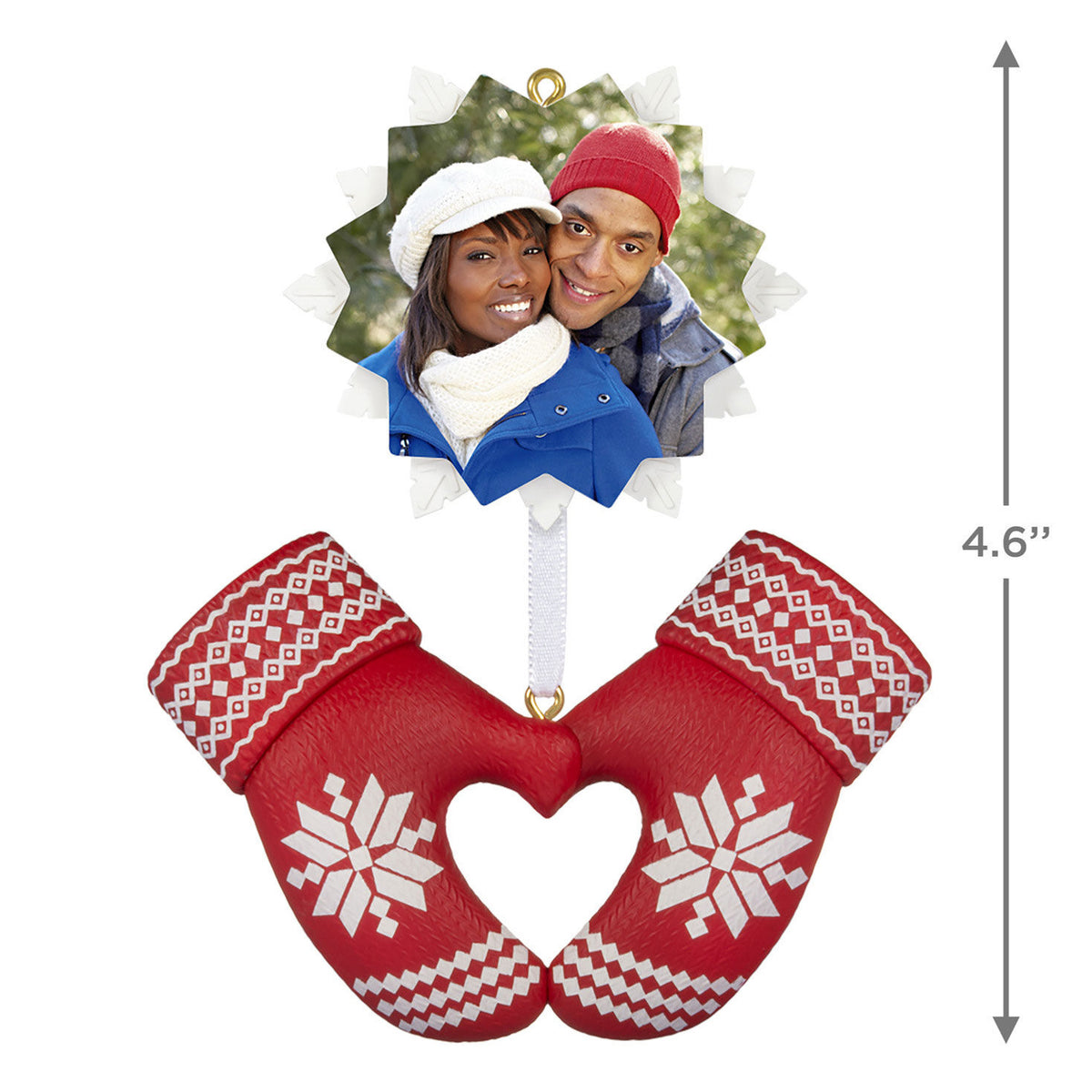 Merry Mittens Personalized Ornament, Custom Photo