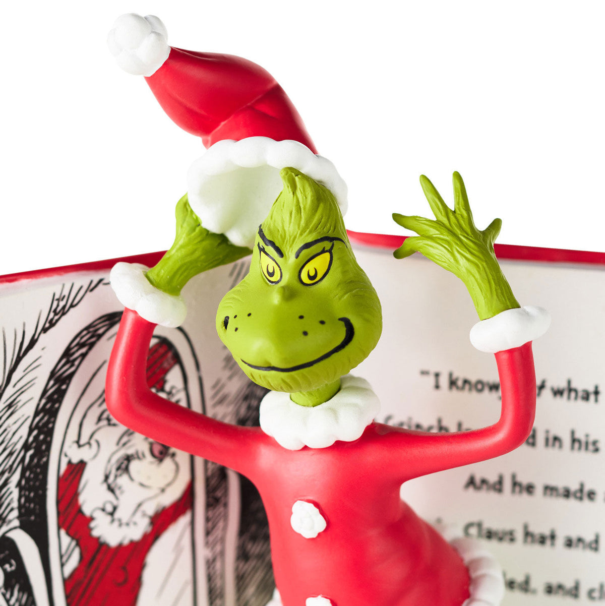 Dr. Seuss's How the Grinch Stole Christmas!™ Grinchy Trick Storybook Figurine With Sound, 7.5"