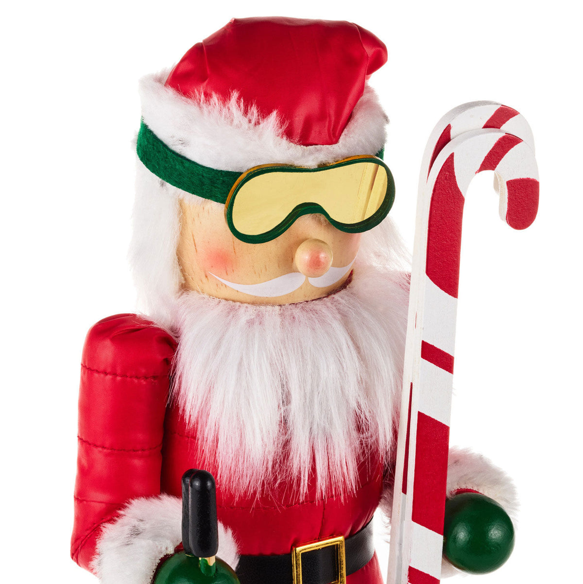 Skiing Santa Nutcracker Figurine, 14"