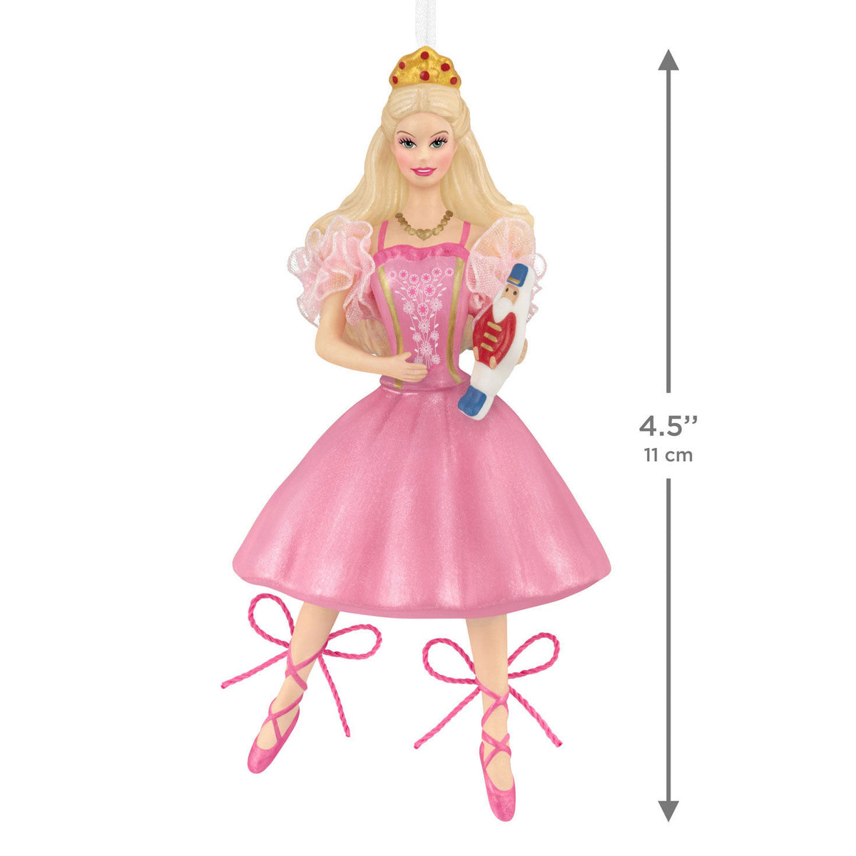 Barbie™ in the Nutcracker™ 25th Anniversary Porcelain and Fabric Ornament