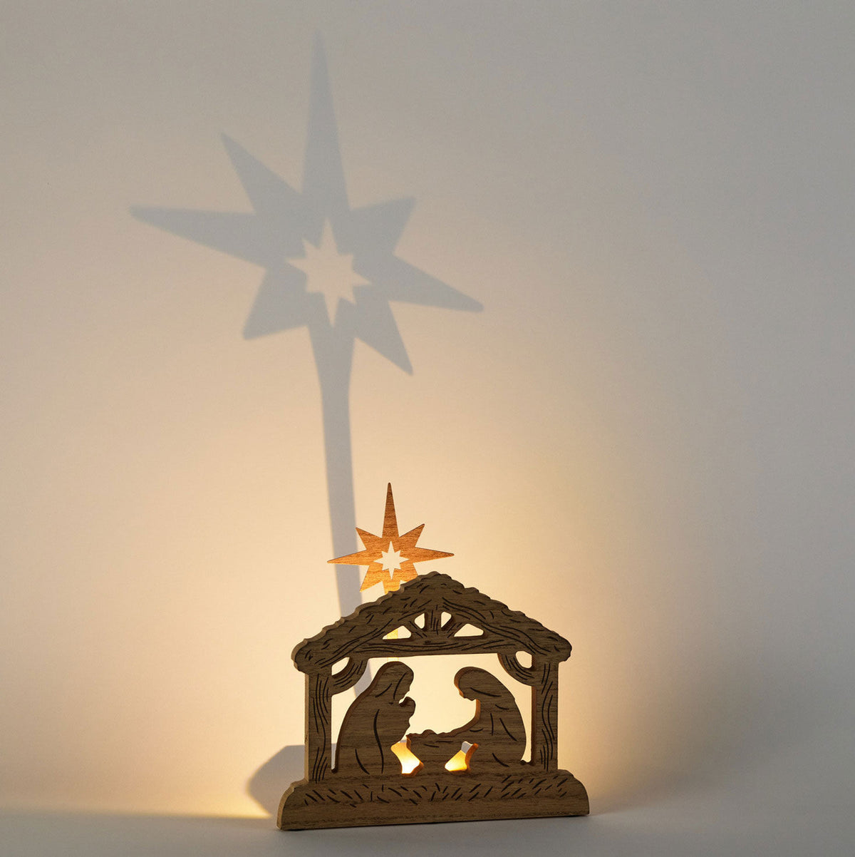 Nativity Shadowcaster Tabletop Decoration With Light