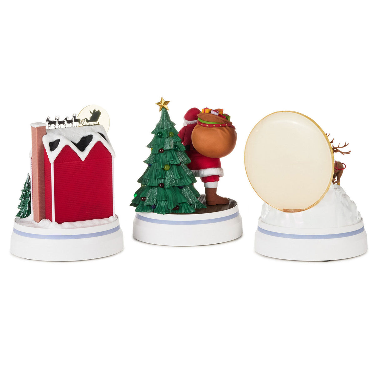 The Night Before Christmas Interactive Figurines With Light and Sound, Set of 3