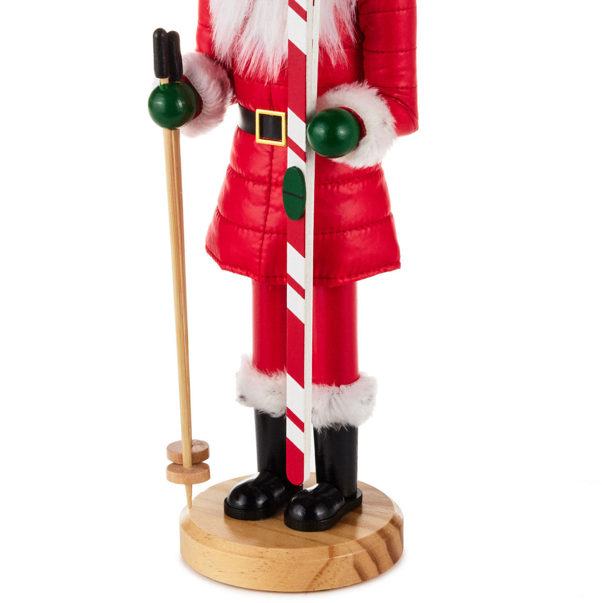 Skiing Santa Nutcracker Figurine, 14"