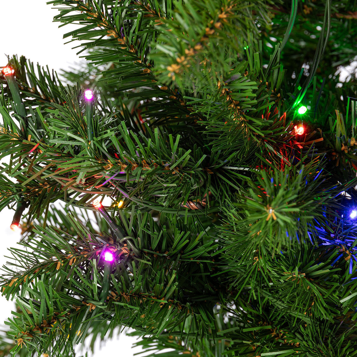 6 ft Pre-Lit Alpine Christmas Tree with 250 Color-Changing LED Lights and 439 Tips