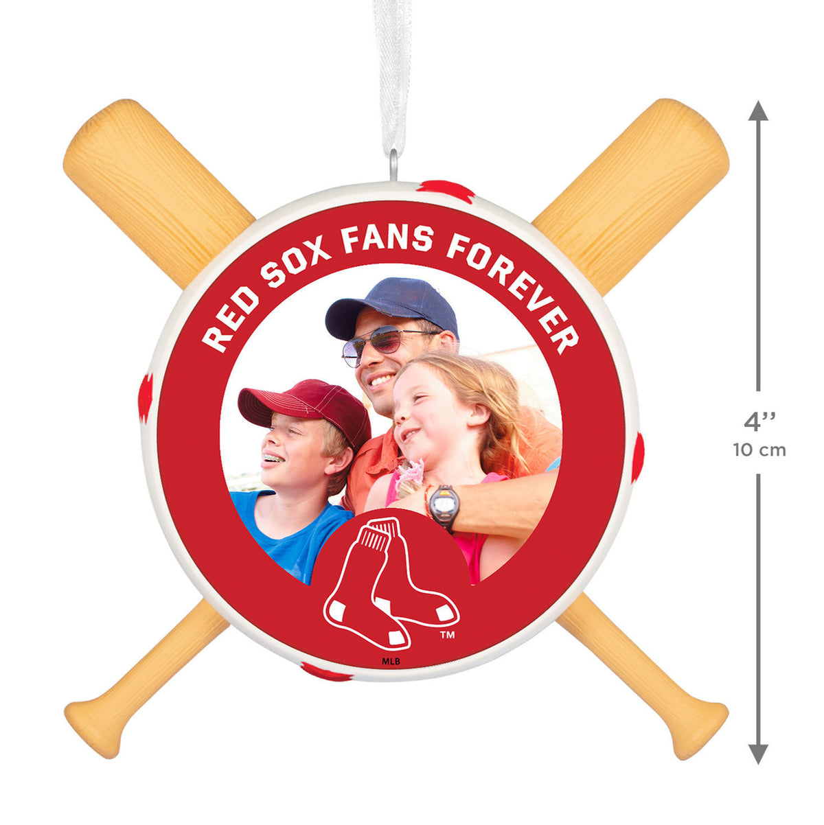 MLB Boston Red Sox™ Baseball Personalized Ornament, Custom Photo and Text